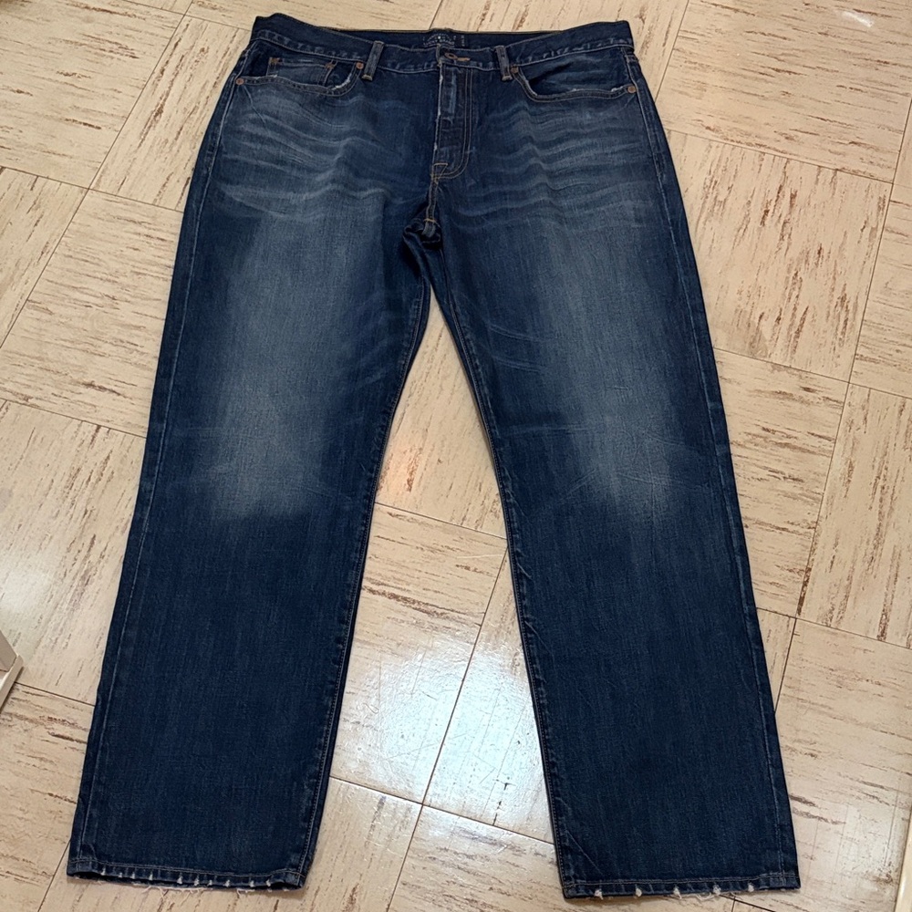 Lucky Brand Men's Blue Jeans Size 36 Vintage Straight - Picture 3 of 16